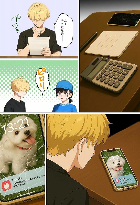 【実話】引っ越し見積もり中、新人ちゃん（22）のバキバキスマホにマチアプ通知！  無料画像6